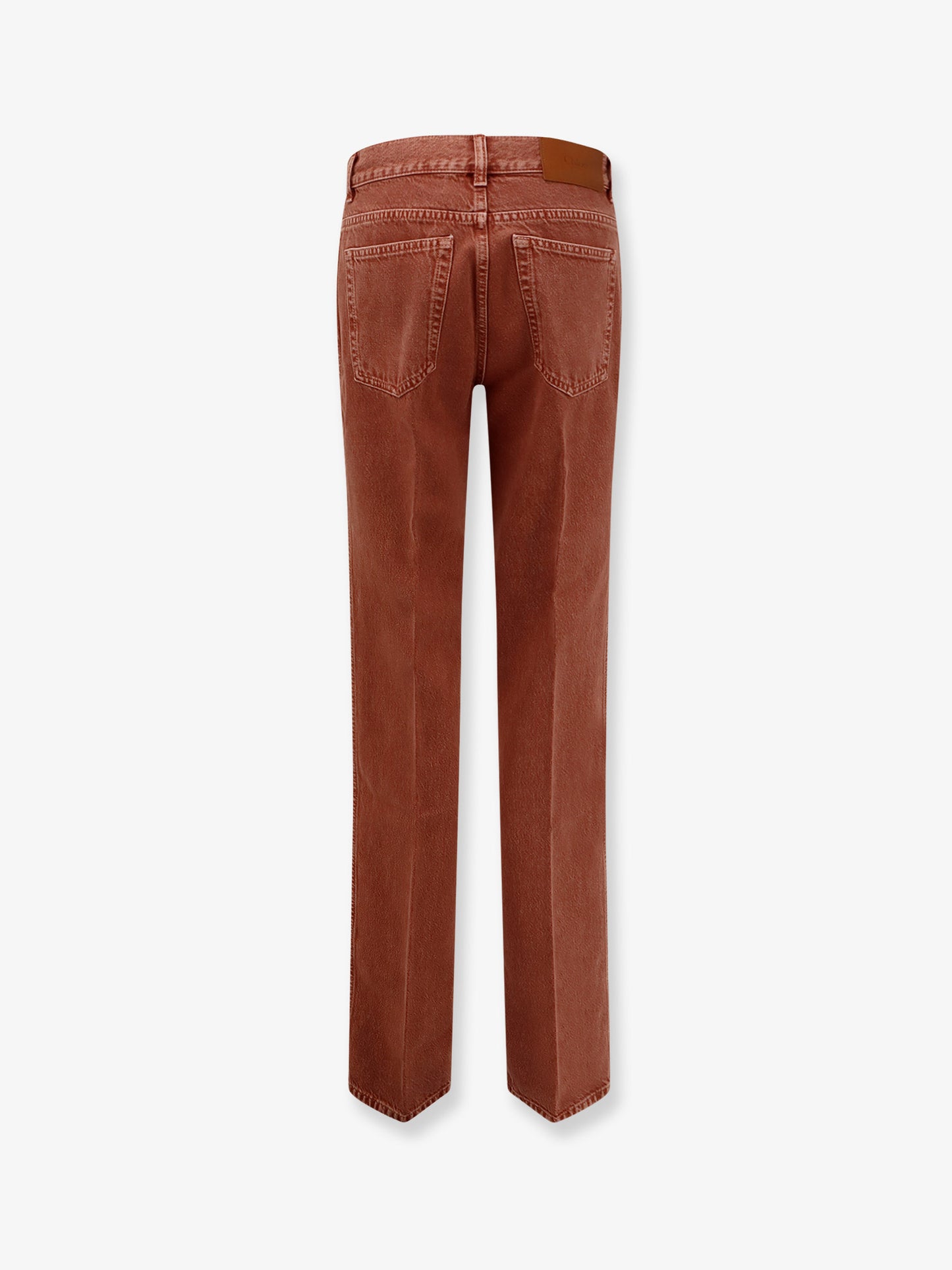 Colored denim trousers