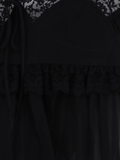Silk top with lace profiles thumbnail