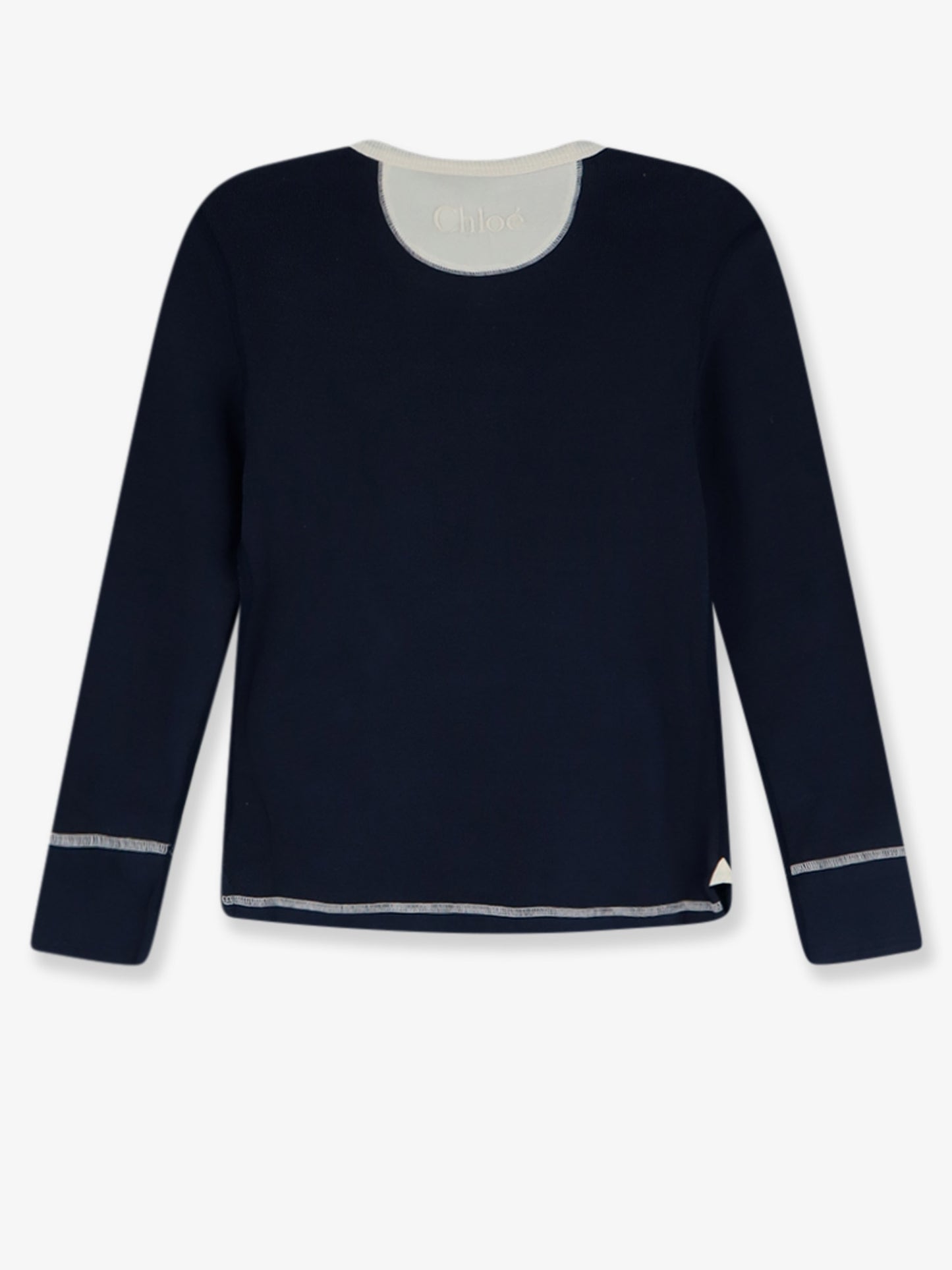 Maglia in cotone con profili in contrasto