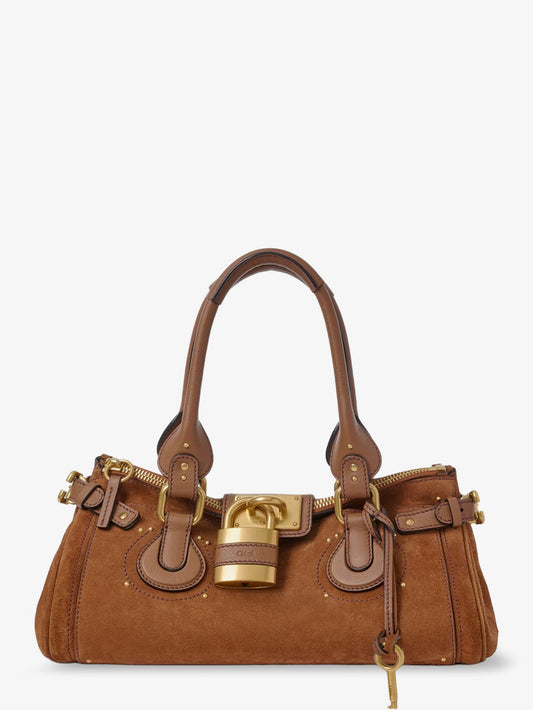 Borsa a spalla Paddington in suede