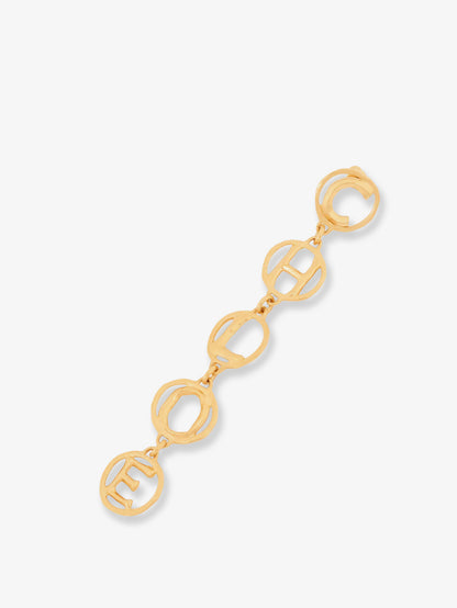 Brass Script Earrings thumbnail