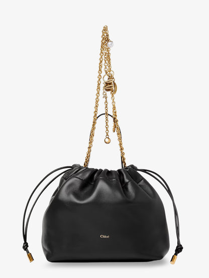 Chloé Icons leather crossbody bag with front logo thumbnail