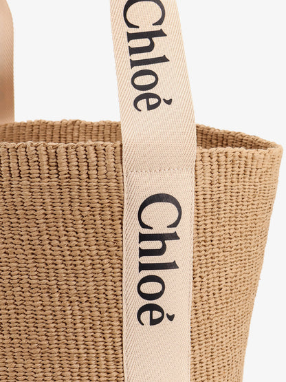 Woody raffia shoulder bag thumbnail