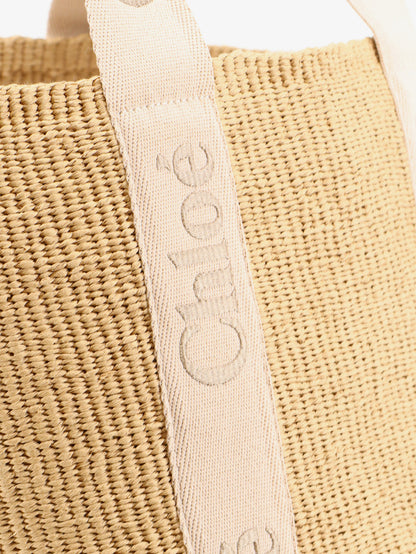 Woody raffia shoulder bag thumbnail