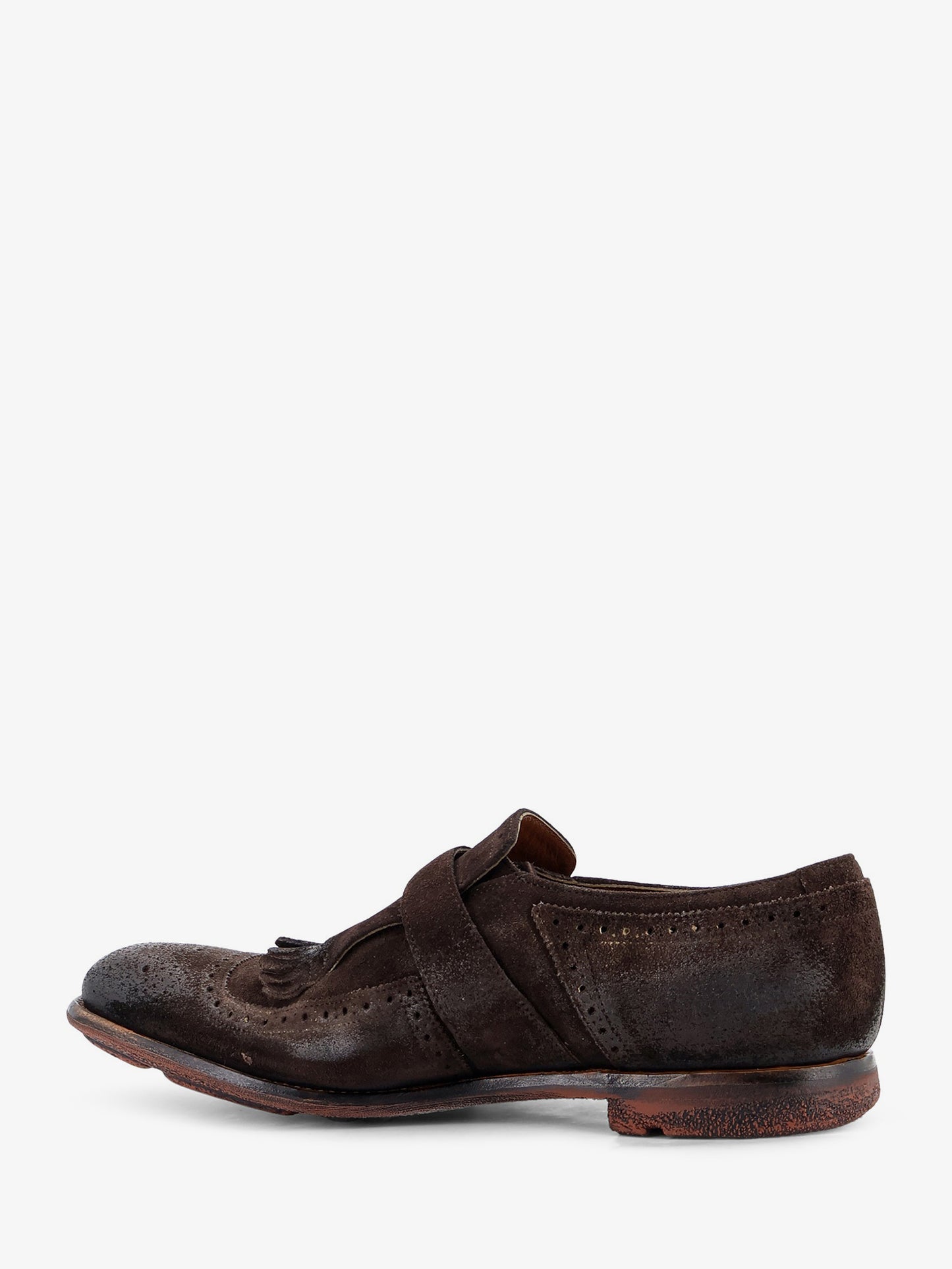 Shanghai loafers in vintage-effect suede