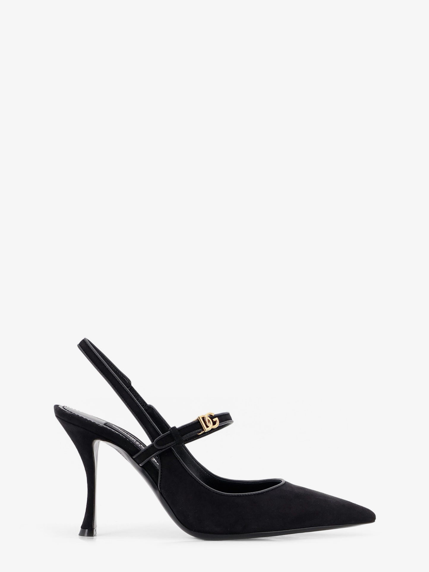 Leather and suede pumps
