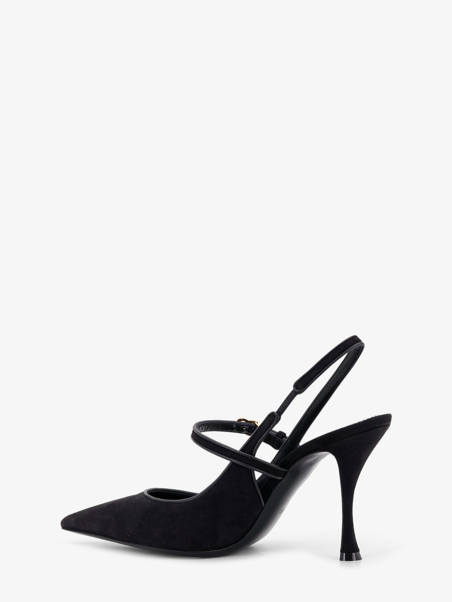 Leather and suede pumps