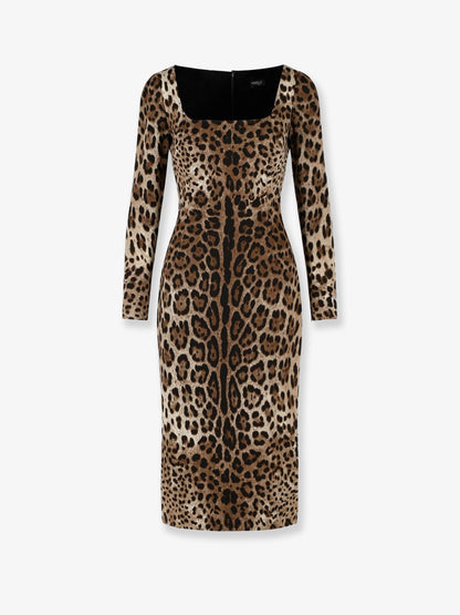 Midi Dress with Animal Print thumbnail