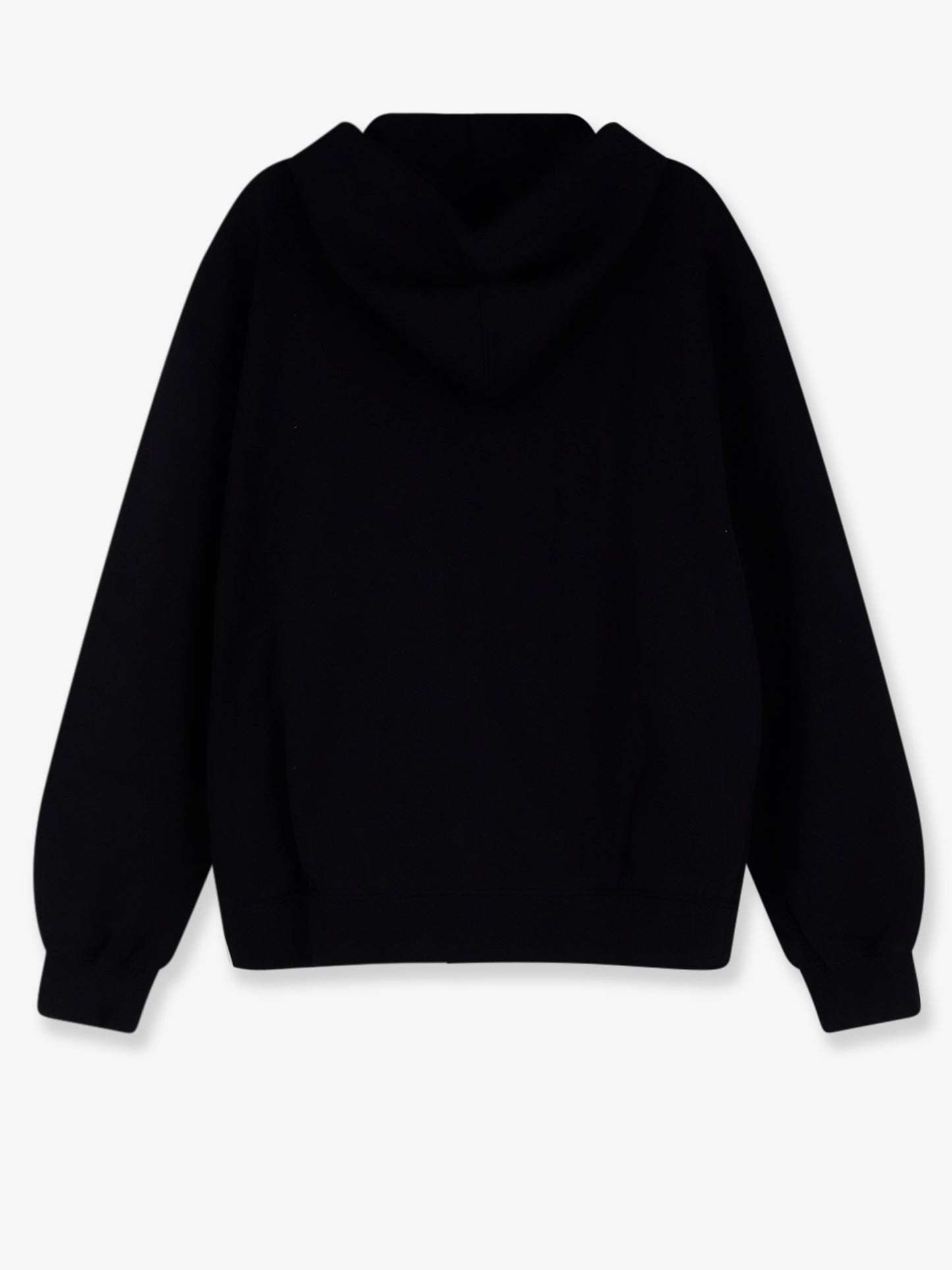 Felpa in cotone con patch logo in metallo