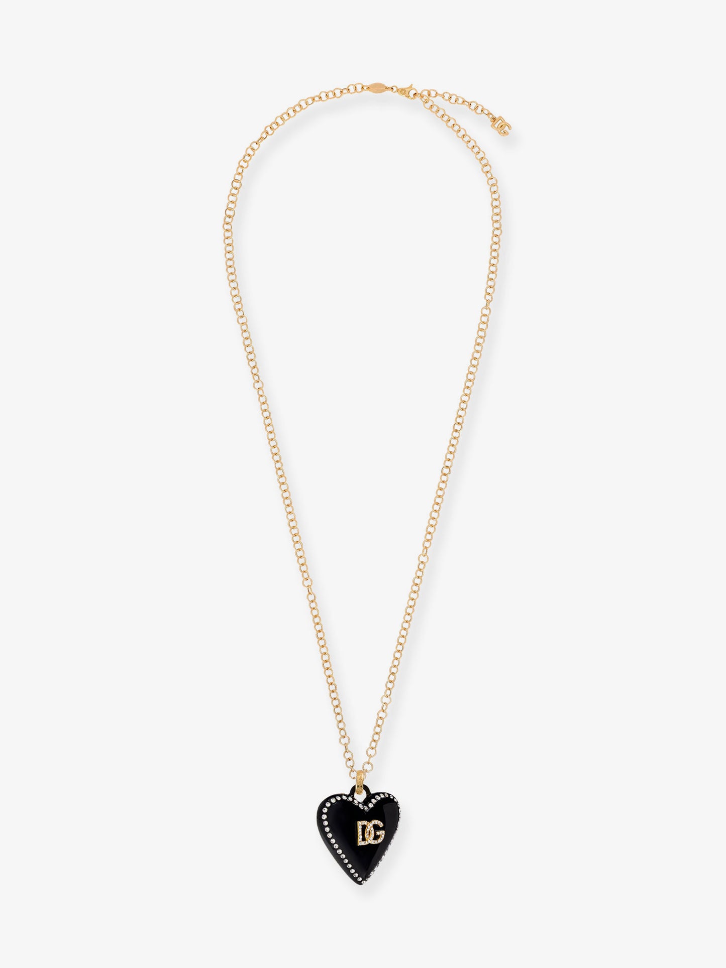 Collana in metallo con strass