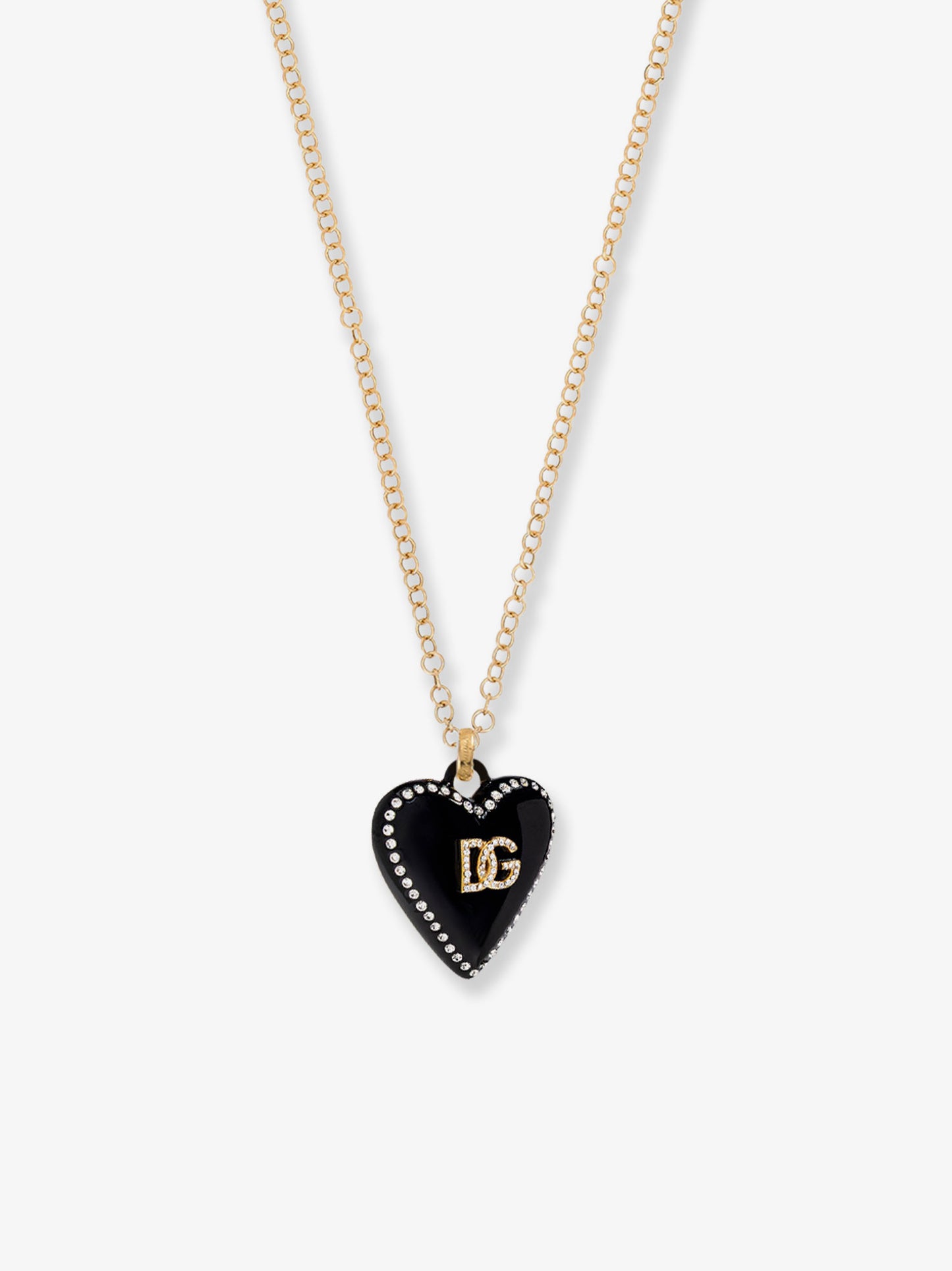 Collana in metallo con strass