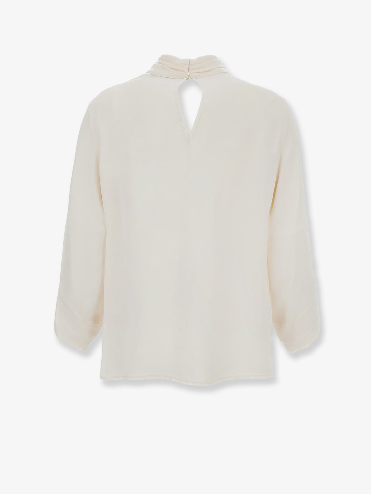 Camicia in viscosa con dettaglio in contrasto