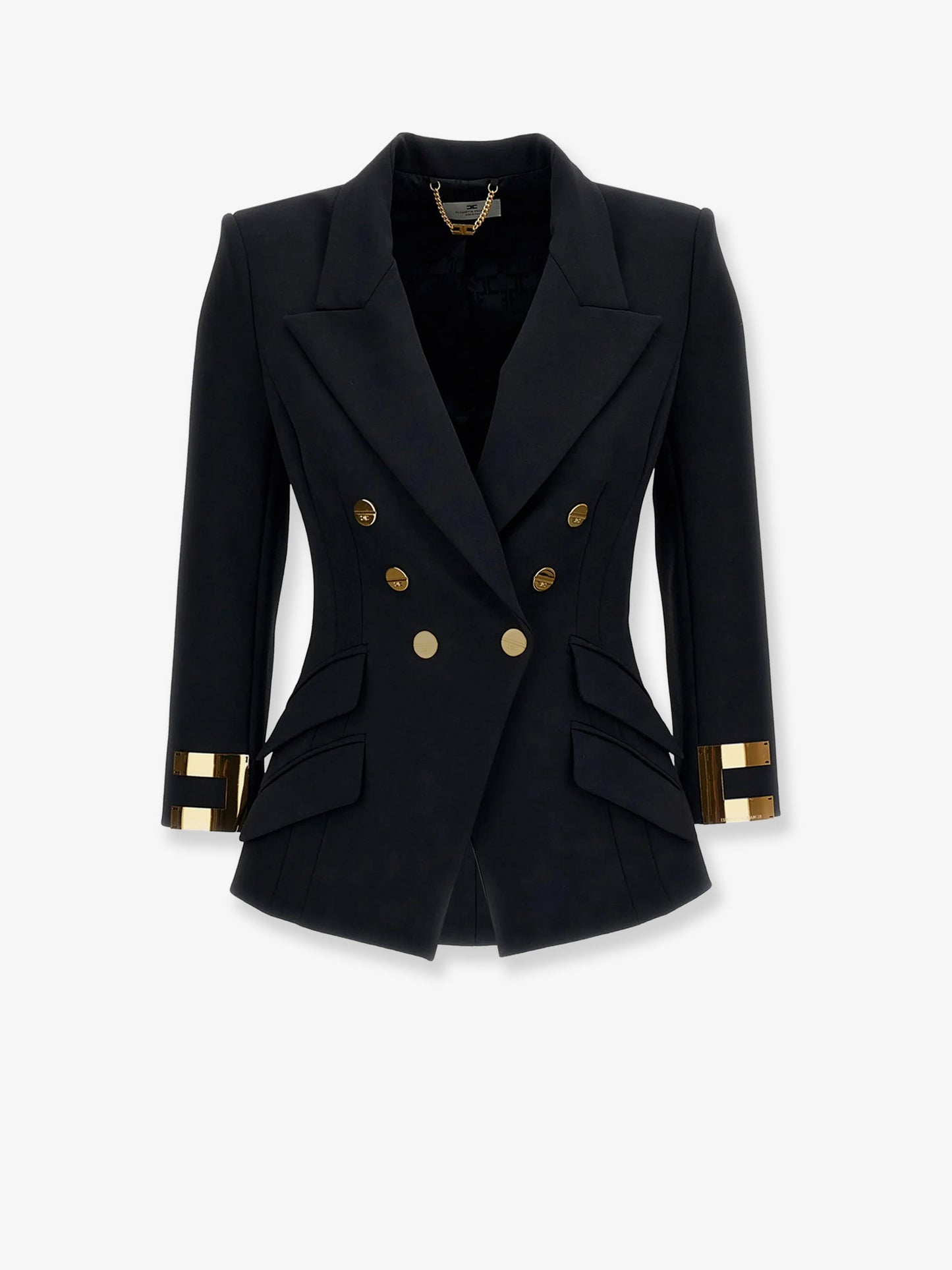 Blazer doppiopetto con dettagli Monogram in metallo