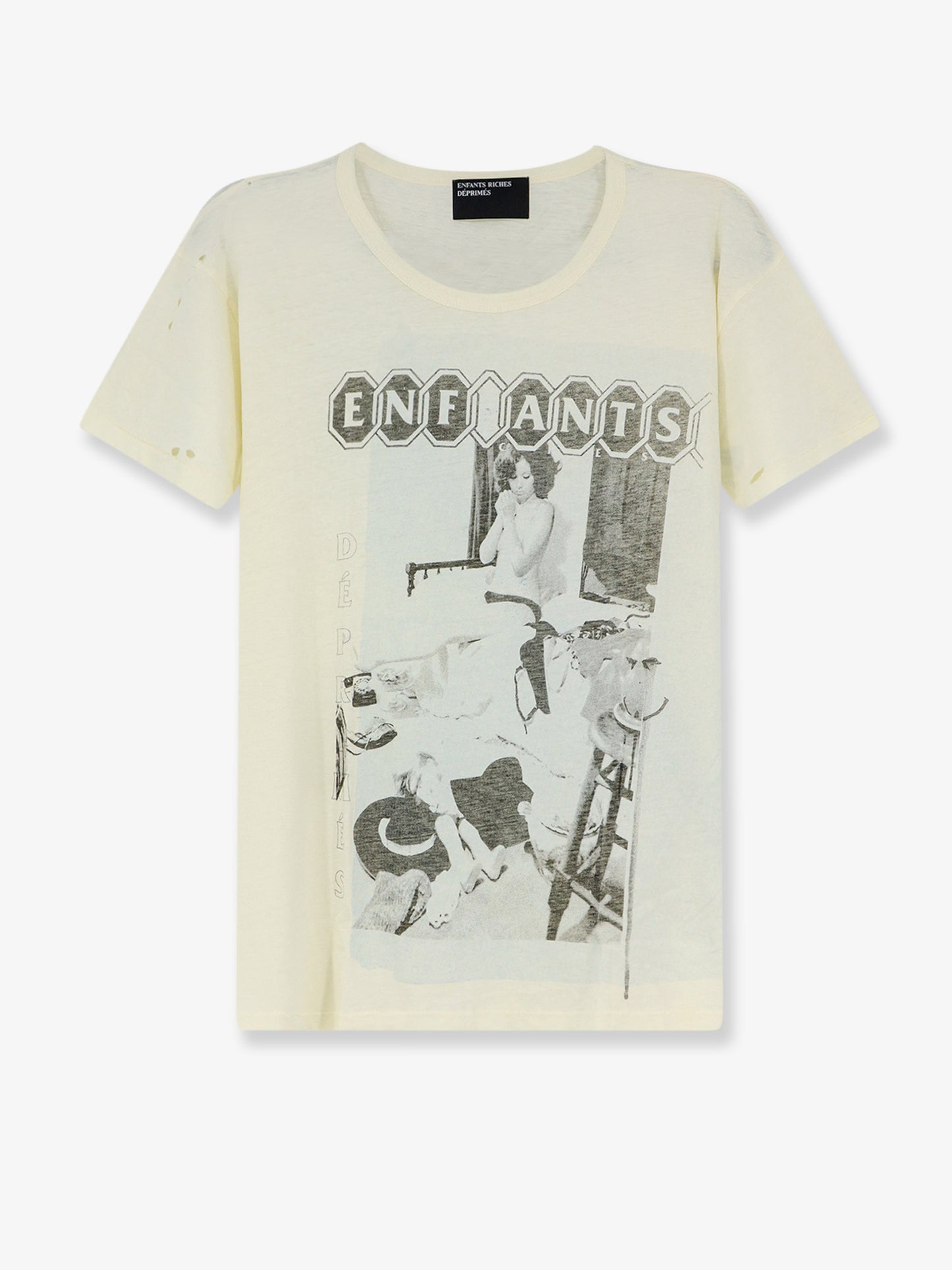 Cotton T-shirt with front print
