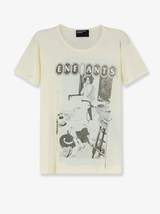 T-shirt in cotone con stampa frontale