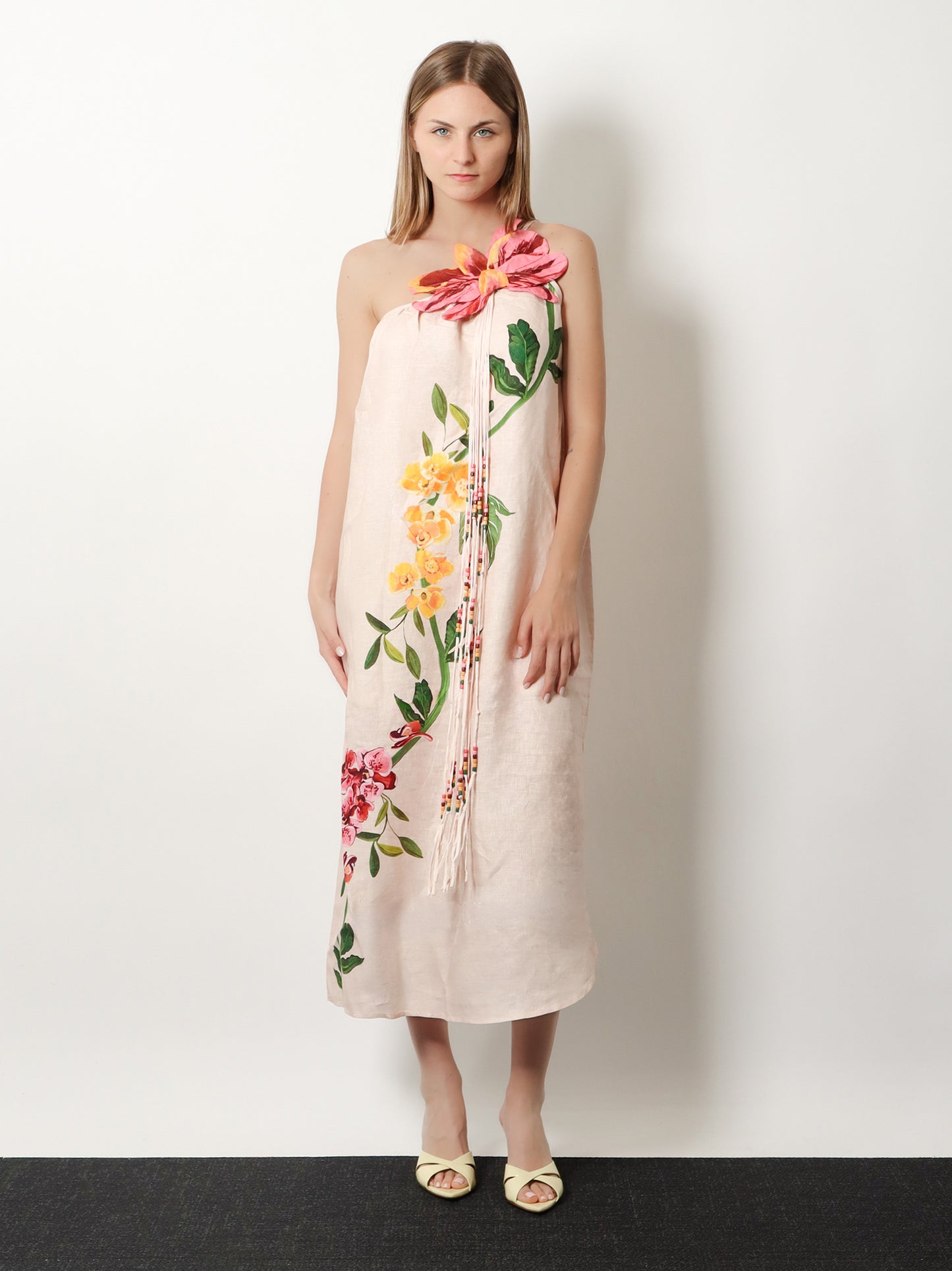 Natural linen dress