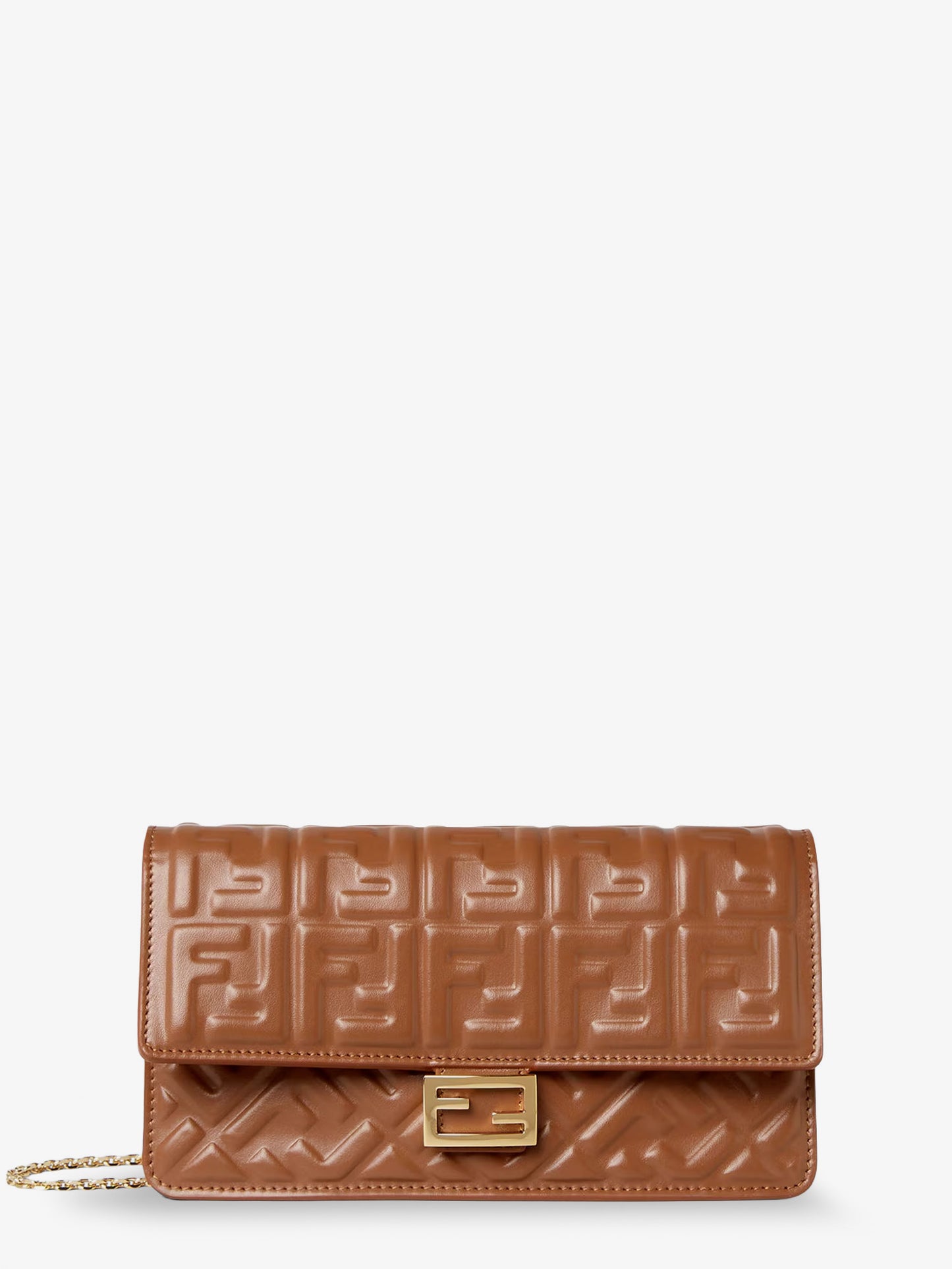 Leather Wallet on Chain Baguette