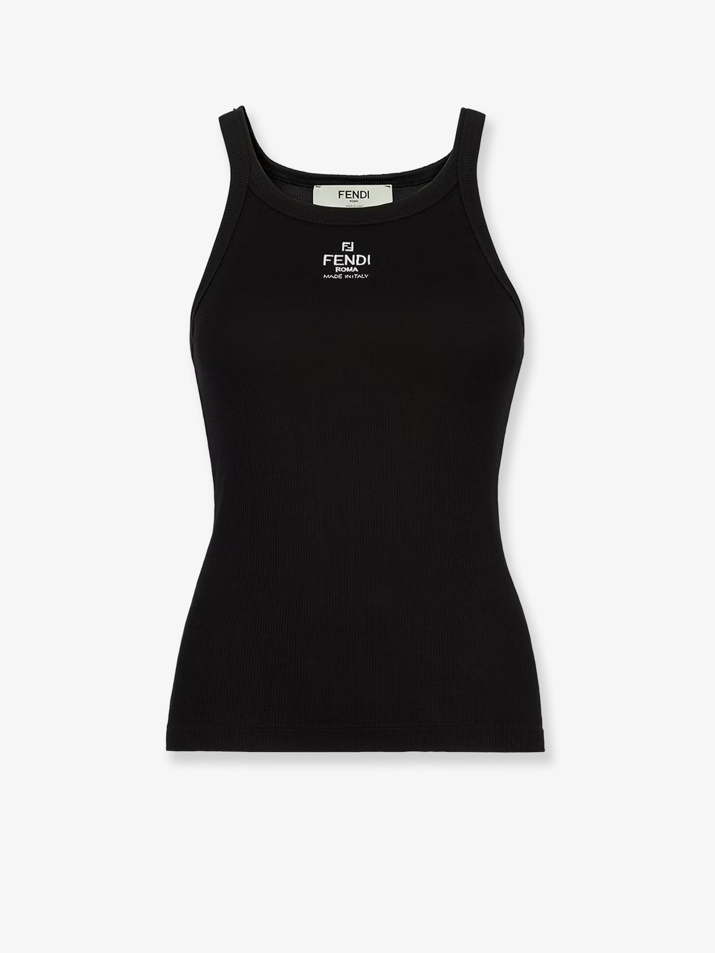 Top in cotone a costine