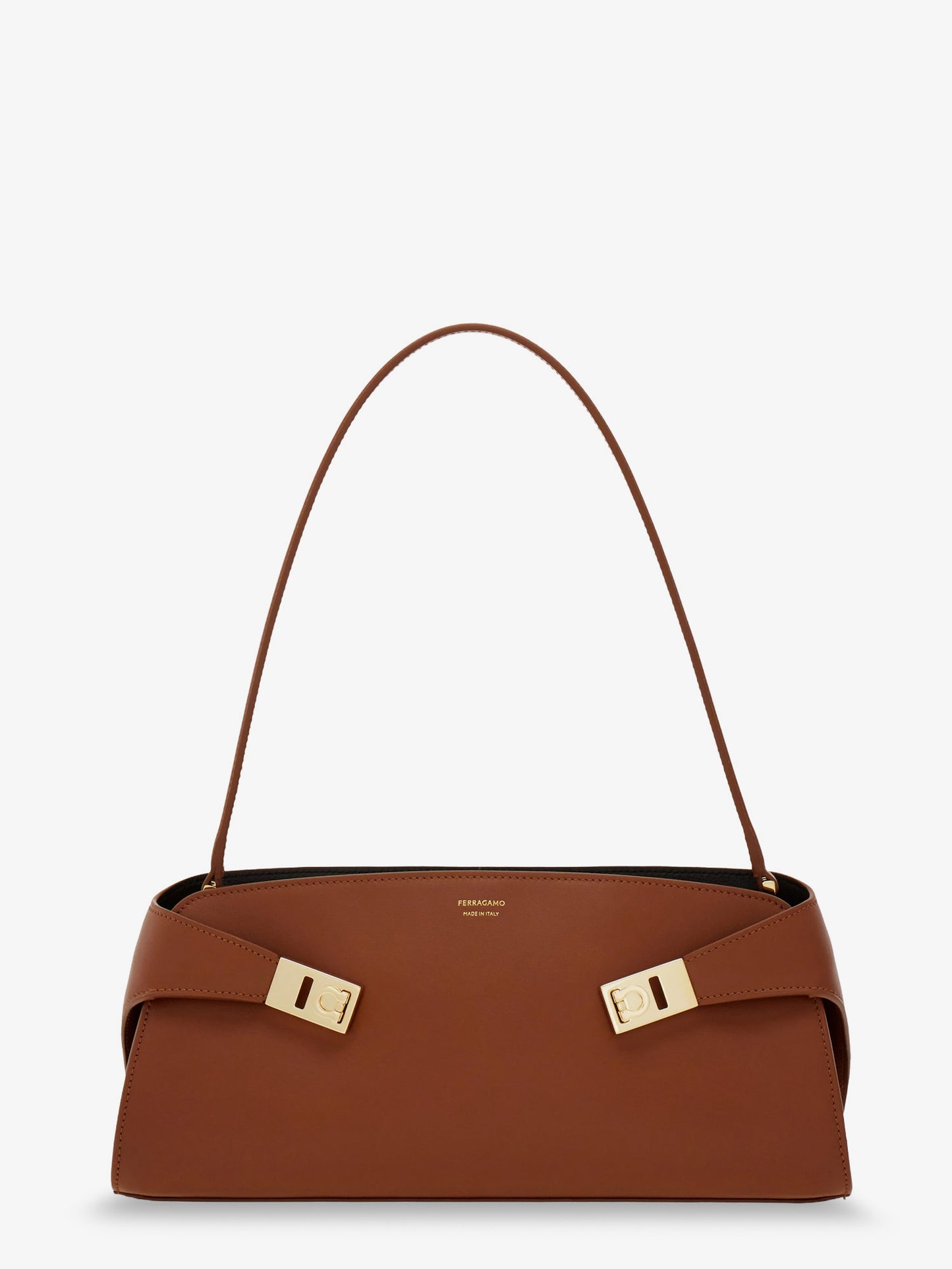 Hug East-West Leather Shoulder Bag