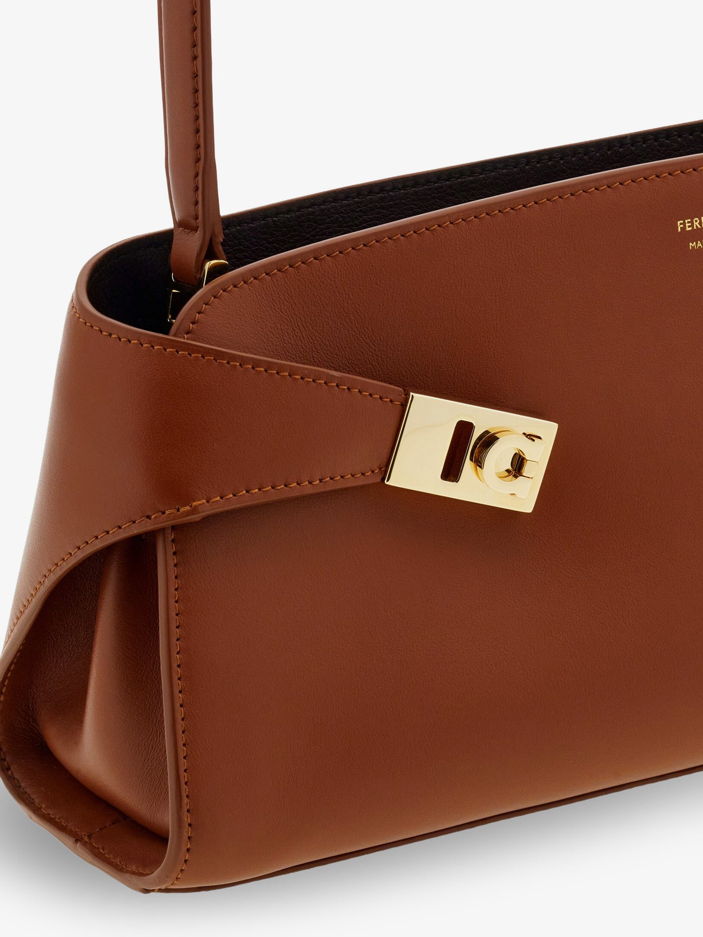 Hug East-West Leather Shoulder Bag