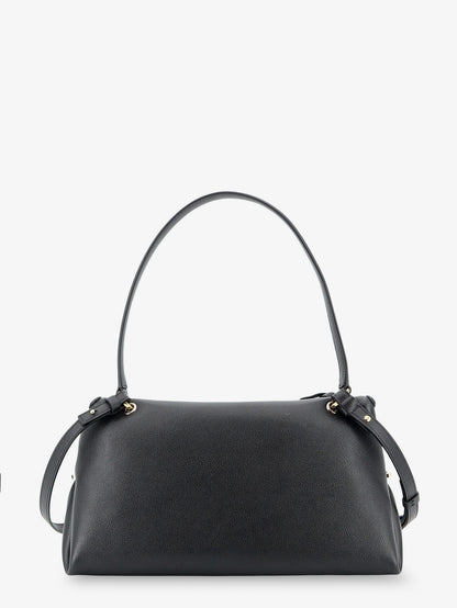 Leather shoulder bag with Gancini detail thumbnail
