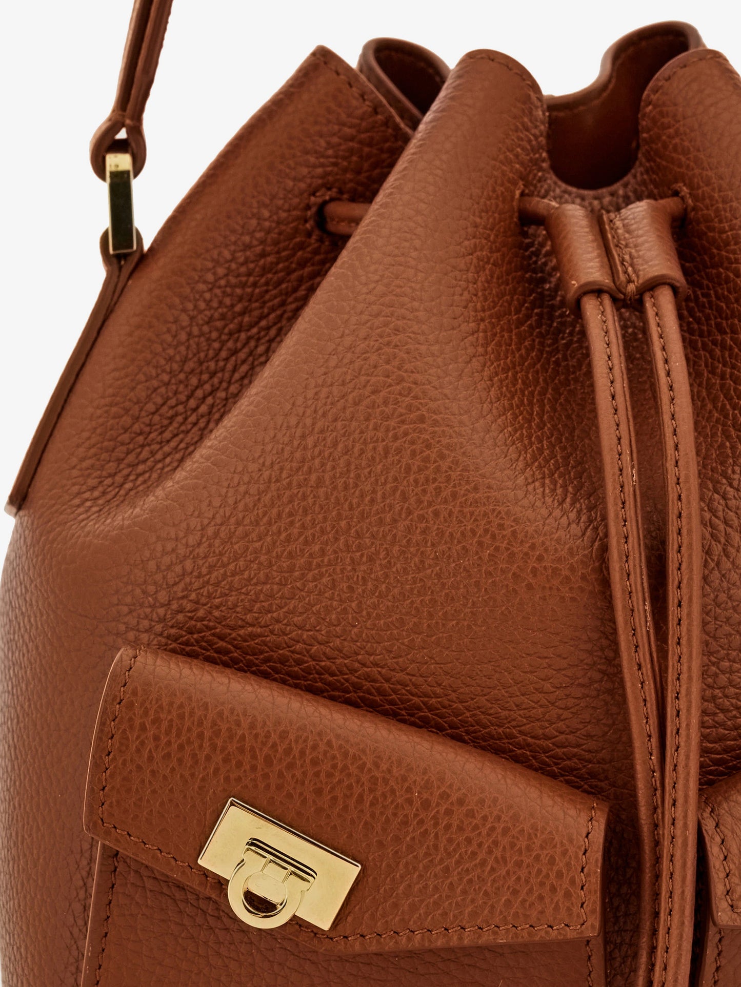 Leather Bucket Bag
