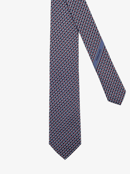 Crema silk tie with Intreccio print thumbnail