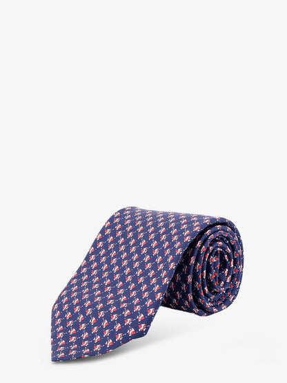 Cyrus silk tie with Shark print thumbnail
