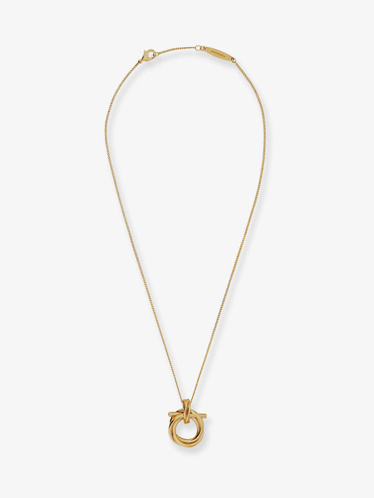 Brass necklace with Gancini pendant