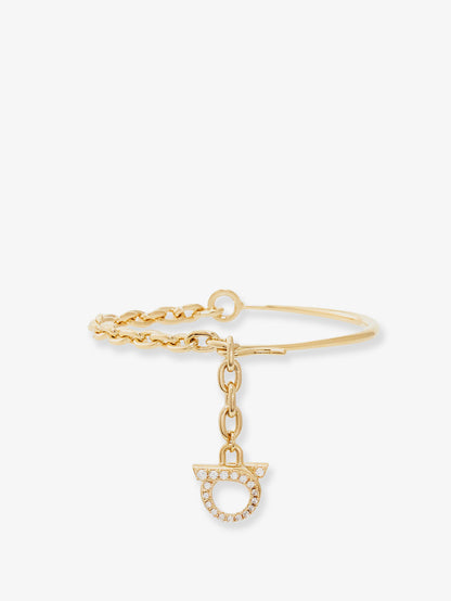 Brass bracelet with Gancini detail thumbnail