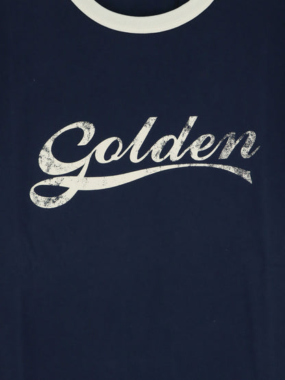 T-shirt in cotone con stampa logo frontale thumbnail