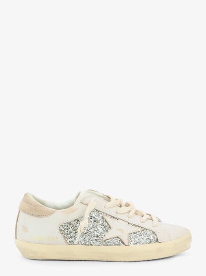 Superstar leather sneakers with all-over glitter pattern thumbnail