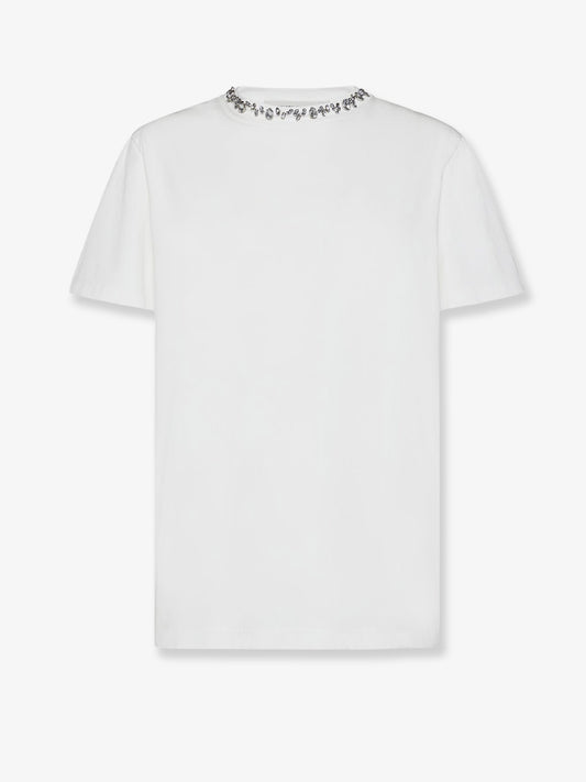 Cotton t-shirt with rhinestones