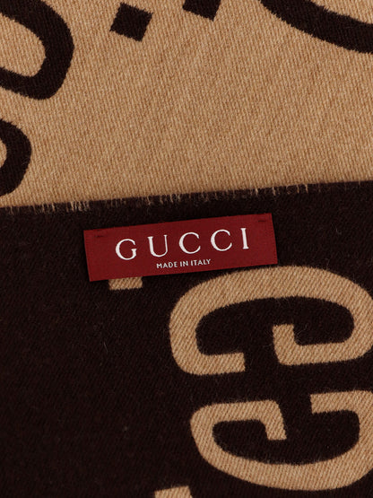Wool and silk scarf with GG jacquard motif thumbnail