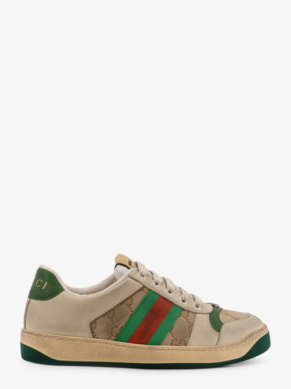 Screener leather and GG Supreme Fabric sneakers thumbnail
