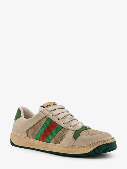 Screener leather and GG Supreme Fabric sneakers thumbnail