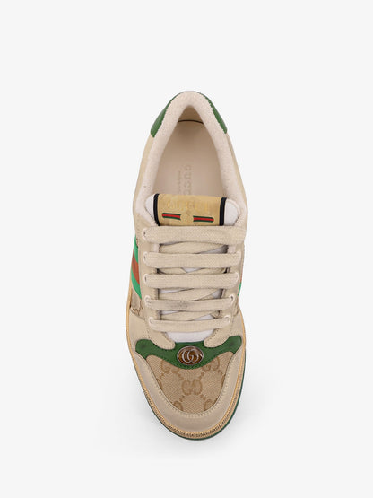 Screener leather and GG Supreme Fabric sneakers thumbnail