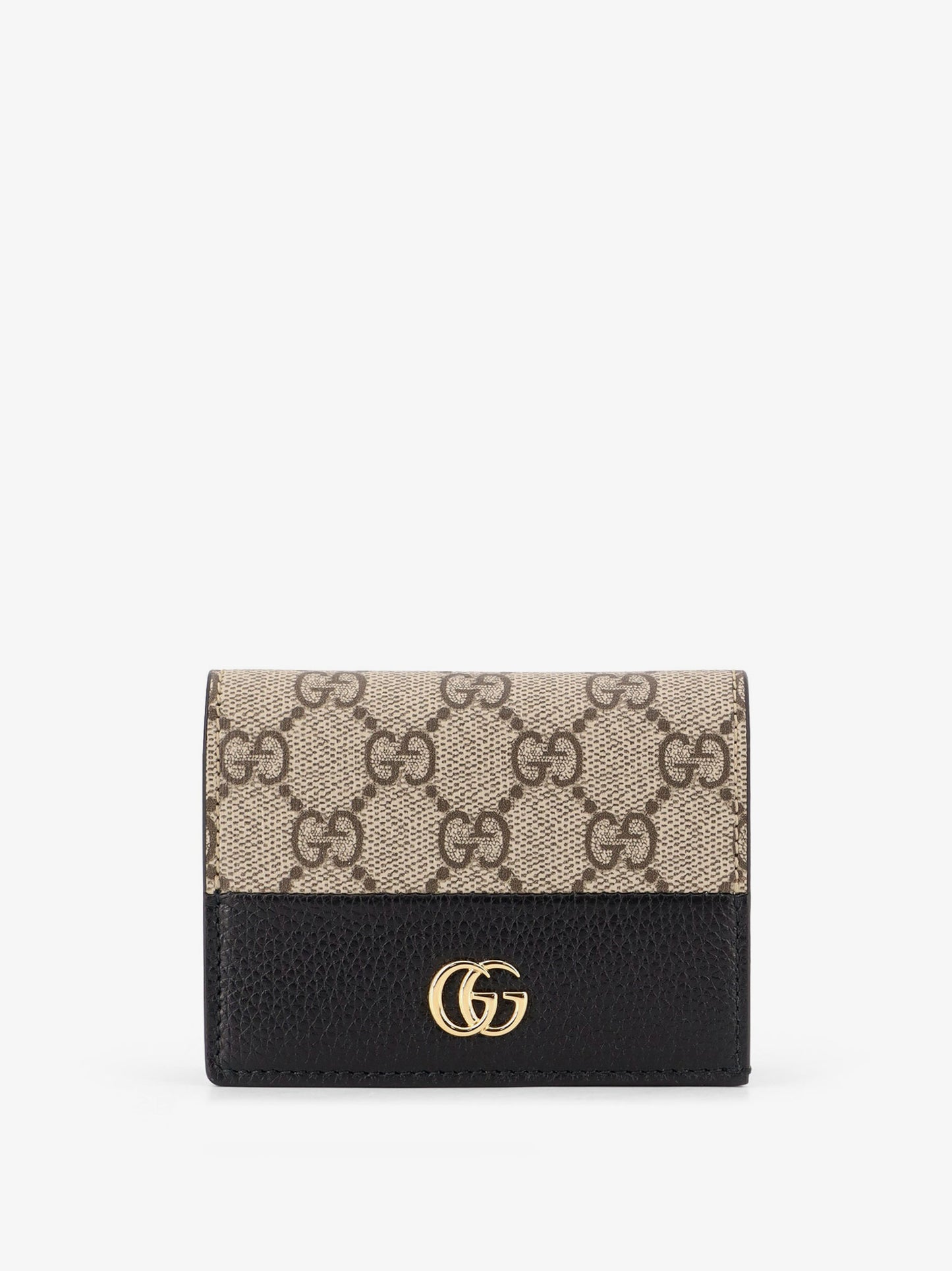 Portacarte Mini Wallet in pelle e Tessuto GG Supreme