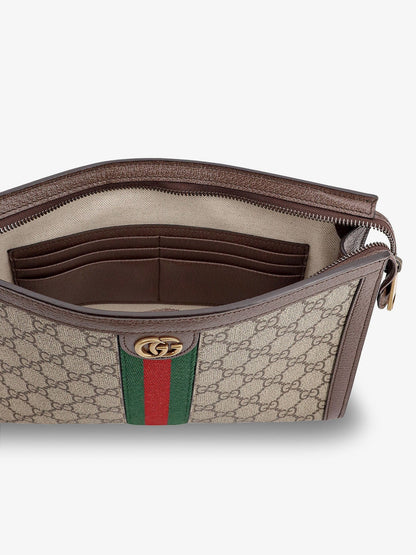 Ophidia GG fabric clutch bag thumbnail