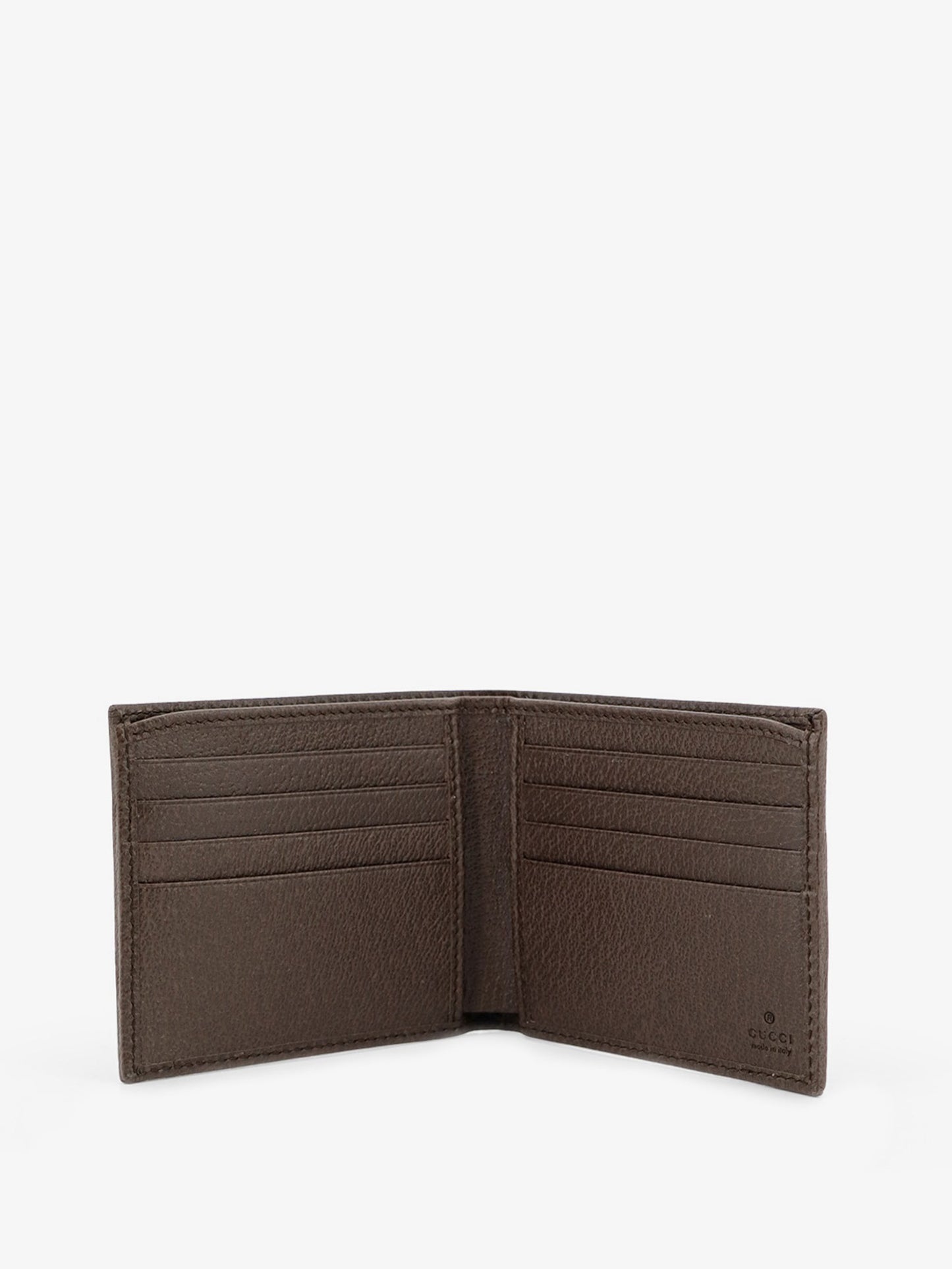 Coated canvas wallet with GG motif
