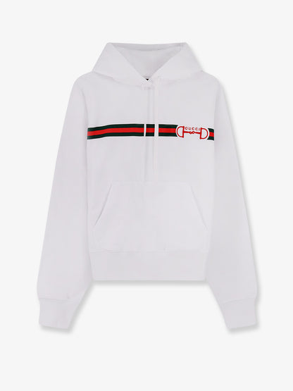 Cotton sweatshirt with embroidered Horsebit on the front thumbnail