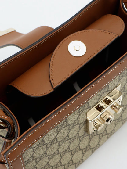 Padlock handbag with shoulder strap thumbnail