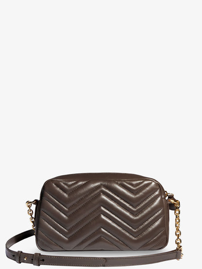GG Marmont Camera bag leather crossbody bag with chevron stitching thumbnail