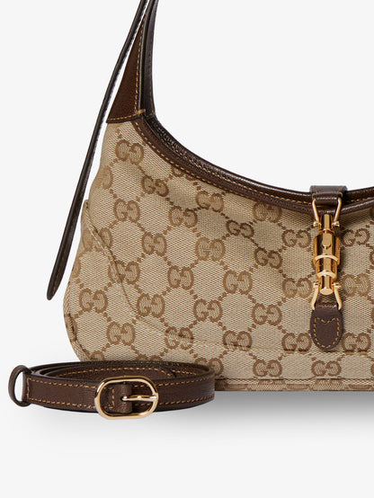 Borsa a spalla Jackie Slim in Tessuto GGe pelle thumbnail