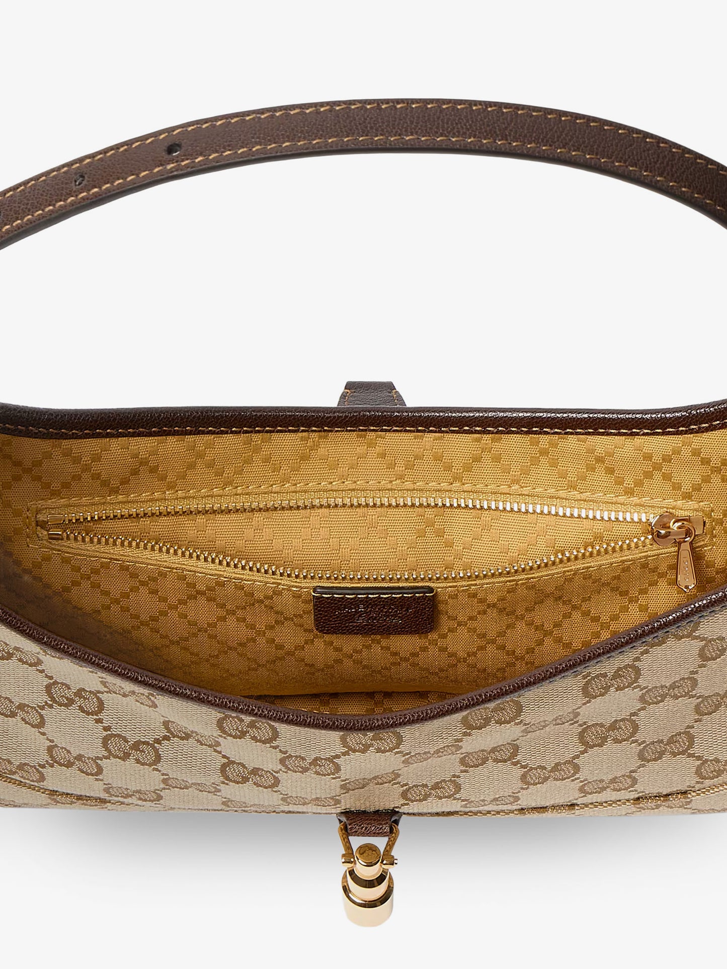Borsa a spalla Jackie Slim in Tessuto GGe pelle