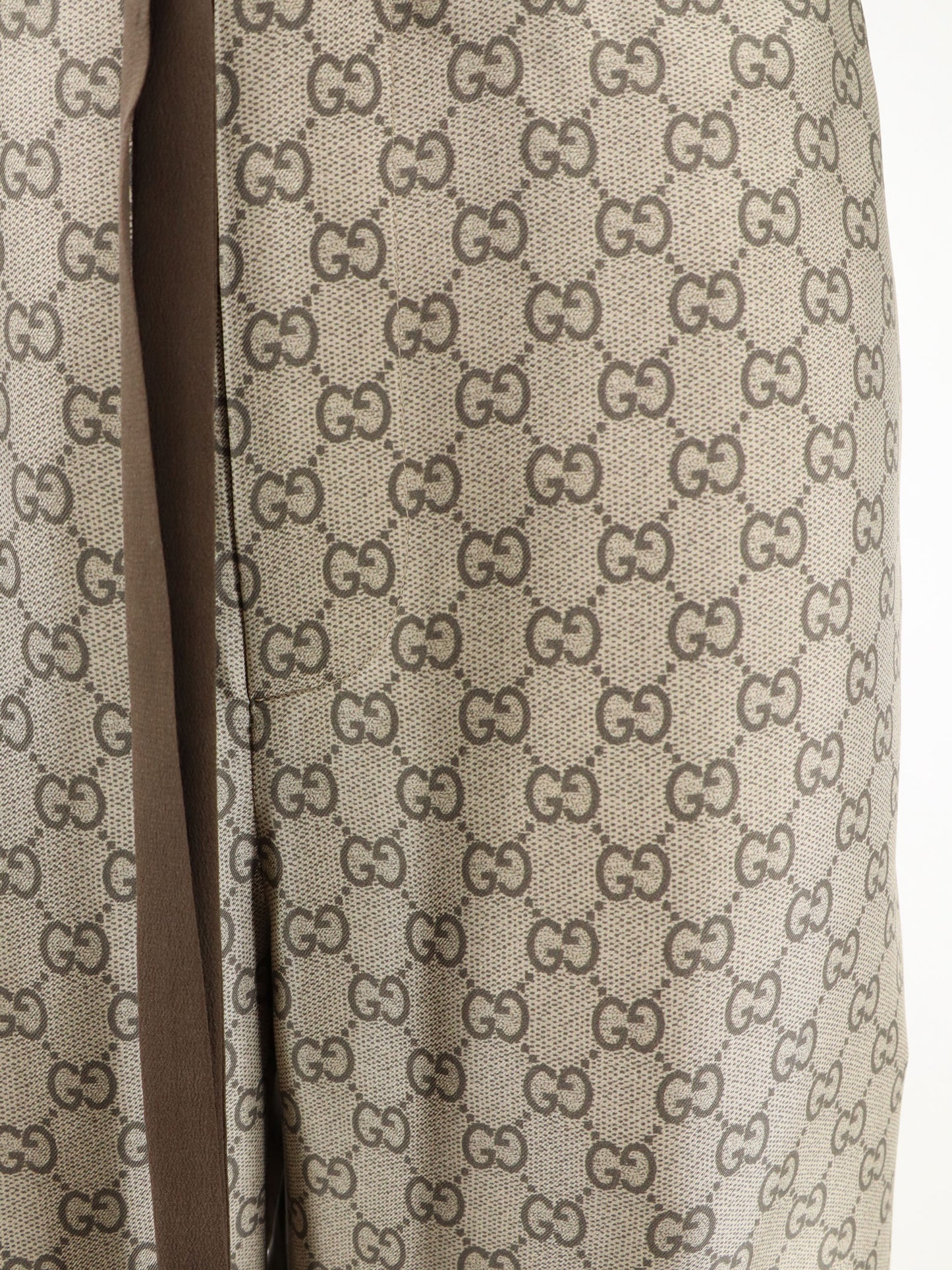 Pantaloni in seta con motivo GG all-over