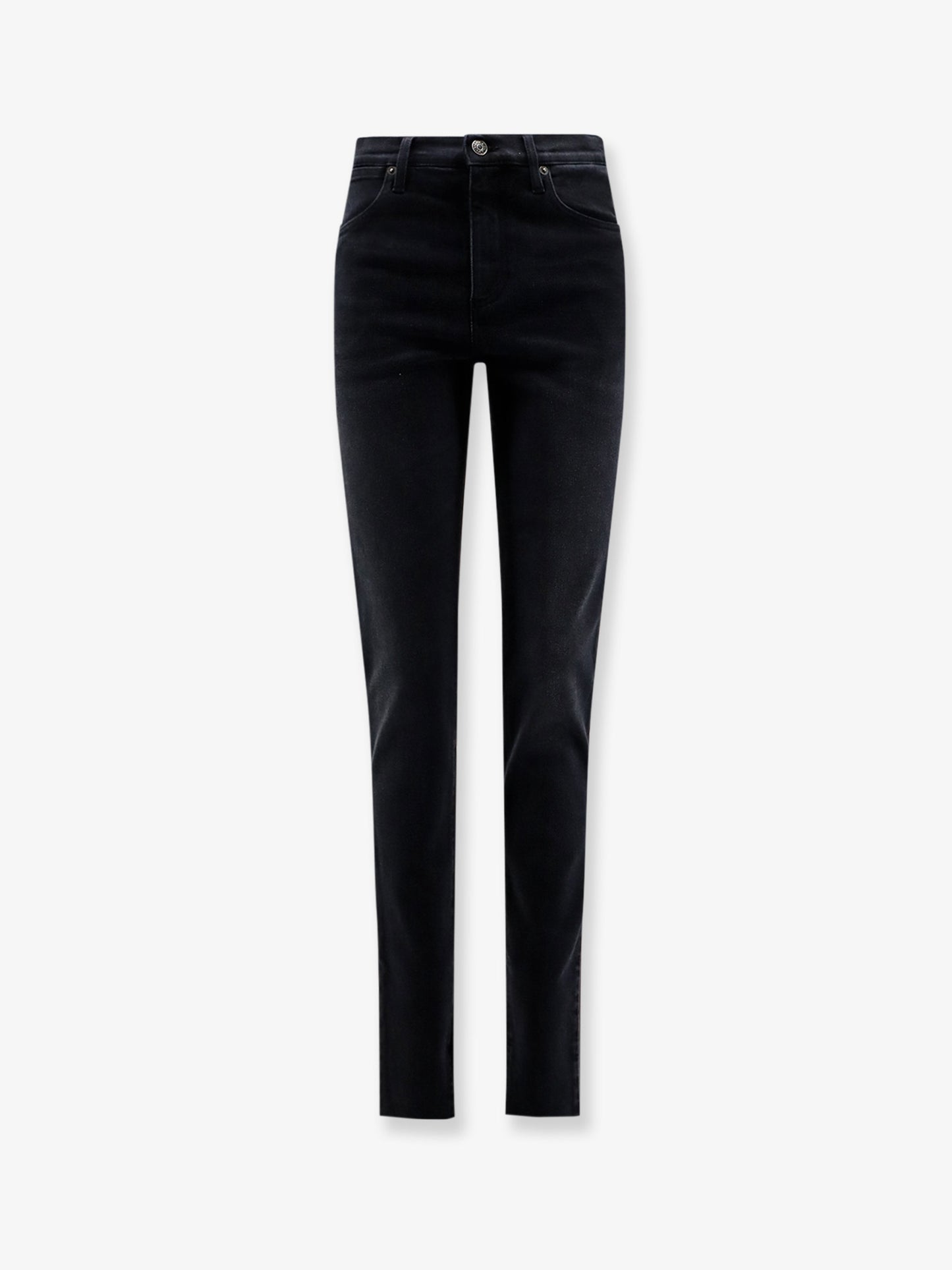 Slim Fit black denim trousers