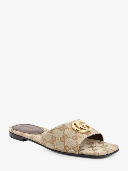 GG fabric slide sandals thumbnail