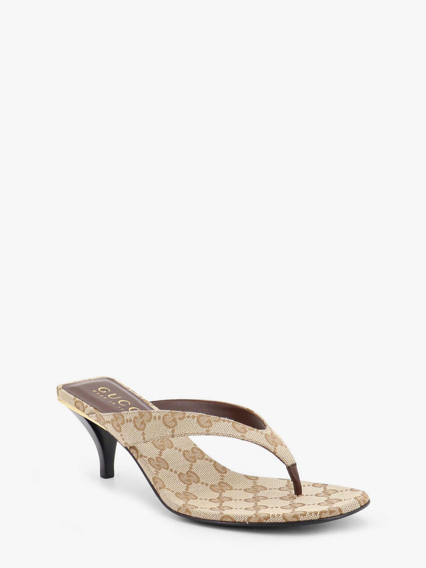 Vittoria GG fabric flip-flops sandals