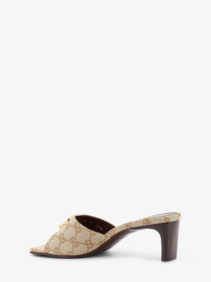 GG fabric sandals with logo on the front thumbnail